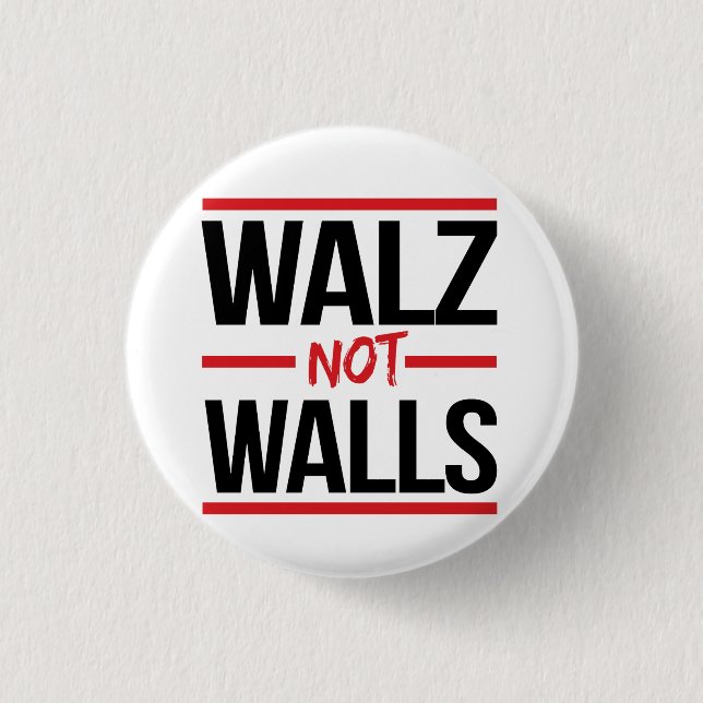 Chapa Redonda De 2,5 Cm Walz NOT Walls (Anverso)