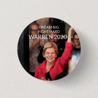 Chapa Redonda De 2,5 Cm Warren 2020 - SUEÑA GRAN LUCHA DURA