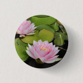 Chapa Redonda De 2,5 Cm Water Lillies