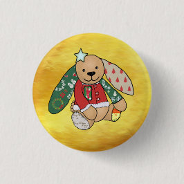 Chapa Redonda De 2,5 Cm Weihnachtshase