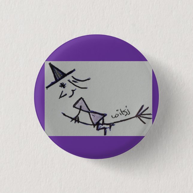 Chapa Redonda De 2,5 Cm wicca kids (Anverso)