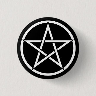 Chapa Redonda De 2,5 Cm Wiccan & Magick Pentagram Pentacle - M1