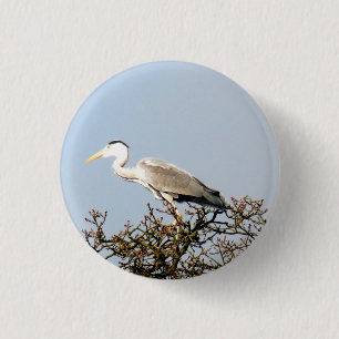 CHAPA REDONDA DE 2,5 CM WILD BIRD HERON