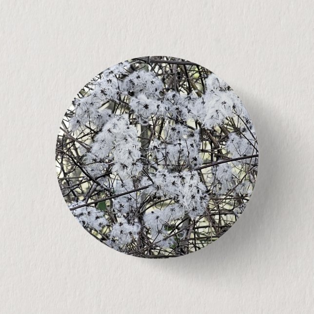 CHAPA REDONDA DE 2,5 CM WILD CLEMATIS (Anverso)