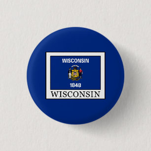 Chapa Redonda De 2,5 Cm Wisconsin