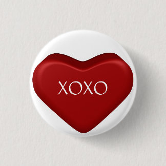 CHAPA REDONDA DE 2,5 CM XOXO