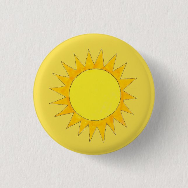 Chapa Redonda De 2,5 Cm Yellow Summer Sunshine Beach Ríe Sunny Day Sun (Anverso)
