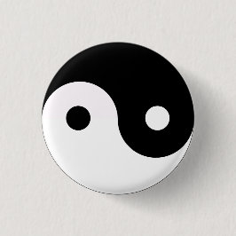 Chapa Redonda De 2,5 Cm Yin Yang