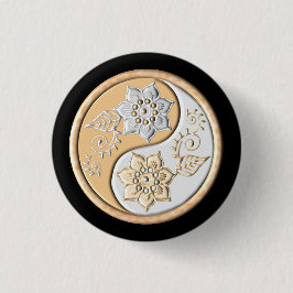 Chapa Redonda De 2,5 Cm Yin Yang 1