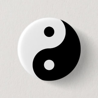 Chapa Redonda De 2,5 Cm Yin Yang Pin