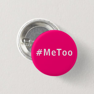 Chapa Redonda De 2,5 Cm yo también, metoo, el magenta rosa orgullo fuchsi