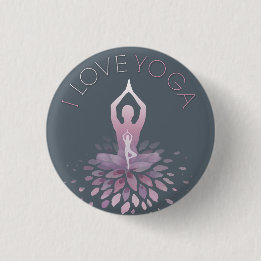 Chapa Redonda De 2,5 Cm yoga statement