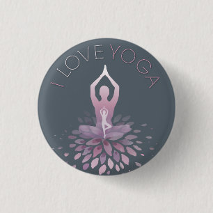 Chapa Redonda De 2,5 Cm yoga statement