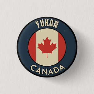 Chapa Redonda De 2,5 Cm Yukón Canadá