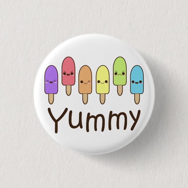 Chapa Redonda De 2,5 Cm Yumm-o (Anverso)