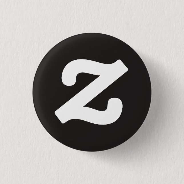 Chapa Redonda De 2,5 Cm Zazzle CircleZ (Anverso)