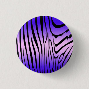 Chapa Redonda De 2,5 Cm Zesty Zebra Purple