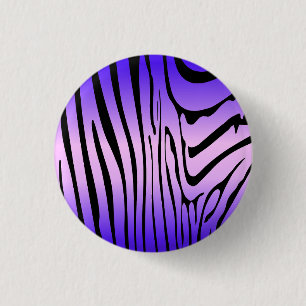 Chapa Redonda De 2,5 Cm Zesty Zebra Purple