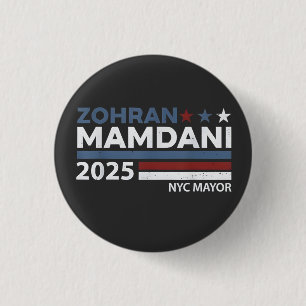 Chapa Redonda De 2,5 Cm Zohran Mamdani para alcalde de NYC EE. UU. Demócra