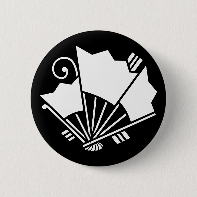 CHAPA REDONDA DE 5 CM 揚羽扇蝶 (Anverso)