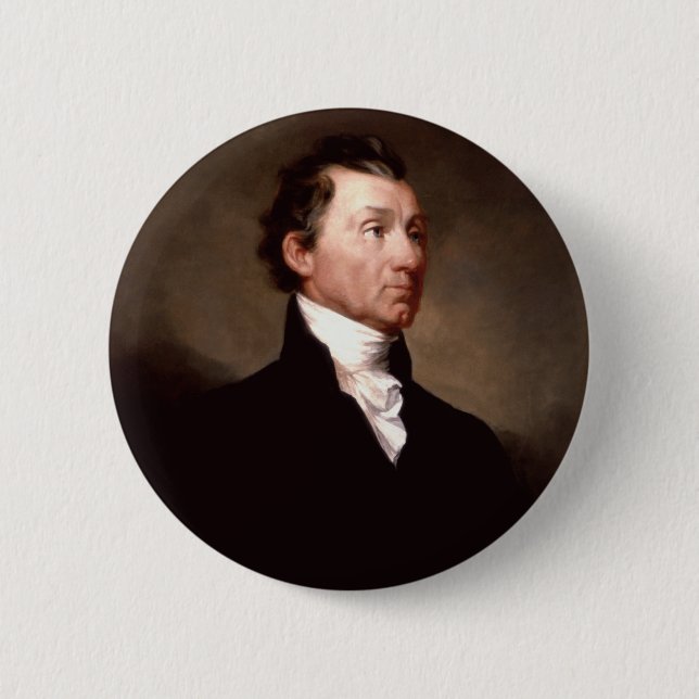 Chapa Redonda De 5 Cm 05 James Monroe (Anverso)