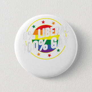 Chapa Redonda De 5 Cm 0 Diseño liberal 100 LGBT gay para conservadores