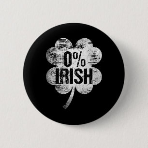 Chapa Redonda De 5 Cm 0% irlandés Día de San Patricio Divertido Día de S