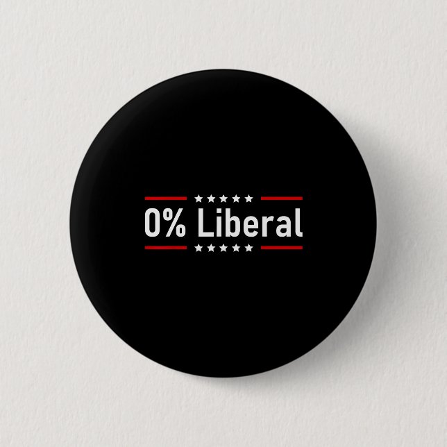 Chapa Redonda De 5 Cm 0% Liberal - Zero Percent Statement  (Anverso)