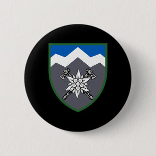 Chapa Redonda De 5 Cm 10ª Brigada de Montaña Ault (Ucrania) Militar Ucra
