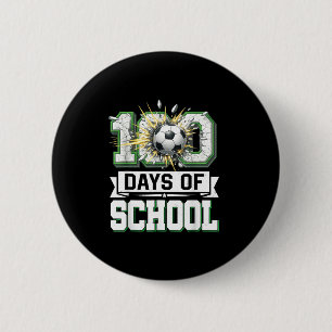 Chapa Redonda De 5 Cm 100.º día de escuela fútbol 100 días de escuela ni