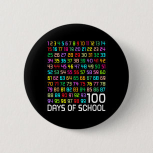 Chapa Redonda De 5 Cm 100° Día De Enseñanza 100 Días Math Num