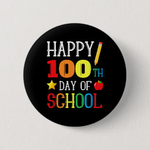 Chapa Redonda De 5 Cm 100° Día de los Jóvenes Maestros Niños Felices 100