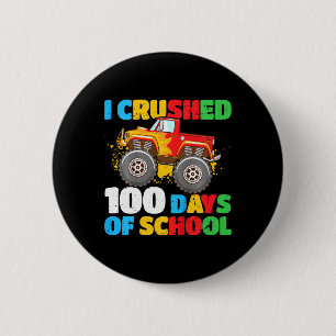Chapa Redonda De 5 Cm 100° Día De Niños Escolares Que Aplasté 100 Días D