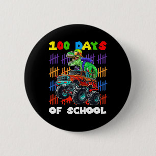 Chapa Redonda De 5 Cm 100 días de clases Trex 100 días más inteligentes