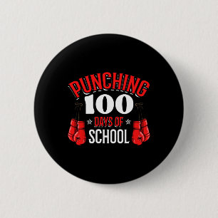 Chapa Redonda De 5 Cm 100 Días De Colegio Deportes Guantes De Boxeo