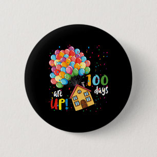 Chapa Redonda De 5 Cm 100 días de diversión en globo escolar