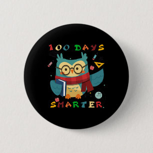 Chapa Redonda De 5 Cm 100 Días De Escolar Chica Regalo Lomo Más Intelige