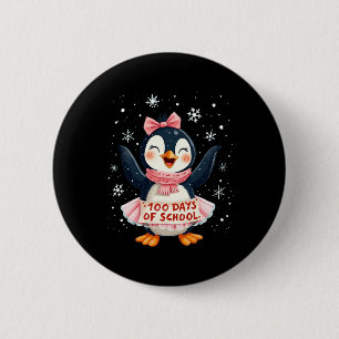 Chapa Redonda De 5 Cm 100 Días De Escuela Penguin 100 Días De Aprendizaj