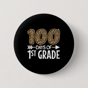 Chapa Redonda De 5 Cm 100 días de estudiante de primer grado