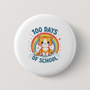 Chapa Redonda De 5 Cm 100 Días De Maestra De Chicas Escolares