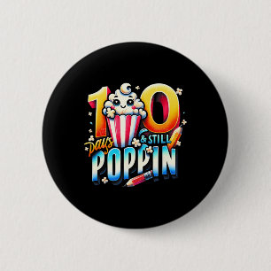 Chapa Redonda De 5 Cm 100 Días De Poppin Fun Popcorn Tema De Vuelta A Sc