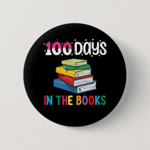 Chapa Redonda De 5 Cm 100 Días En Los Libros Bibliotecaria Escolar De Le