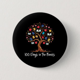 Chapa Redonda De 5 Cm 100 días en los libros leyendo docente 100 días