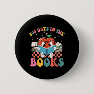 Chapa Redonda De 5 Cm 100 Días en los Libros Maestro de Lectura 100º Día