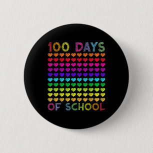 Chapa Redonda De 5 Cm 100 Días Escolares Y Todavía Me Encantan Los Coraz