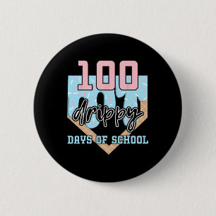 Chapa Redonda De 5 Cm 100 Días Lluviosos De Colegio Bysebyll Helado 100