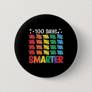 Chapa Redonda De 5 Cm 100 días más inteligentes 100 días para los niños