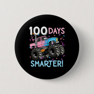 Chapa Redonda De 5 Cm 100 días más inteligentes de monstruo camionero 10