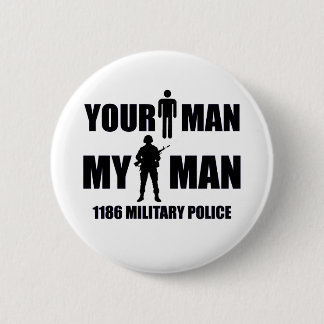 Chapa Redonda De 5 Cm 1186 policía militar mi hombre
