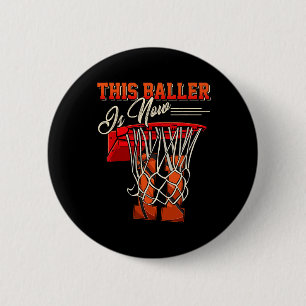 Chapa Redonda De 5 Cm 11.º Cumpleaños Para Muchacho Baloncesto Niño De 1